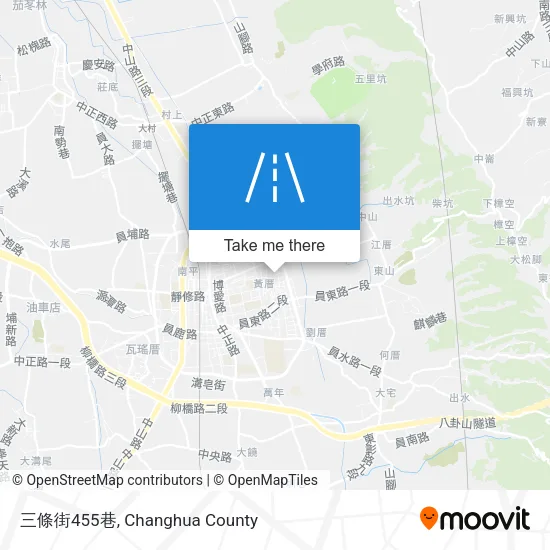 三條街455巷地圖