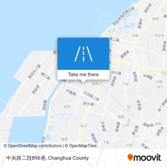 中央路二段896巷地圖