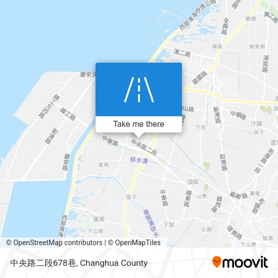 中央路二段678巷地圖
