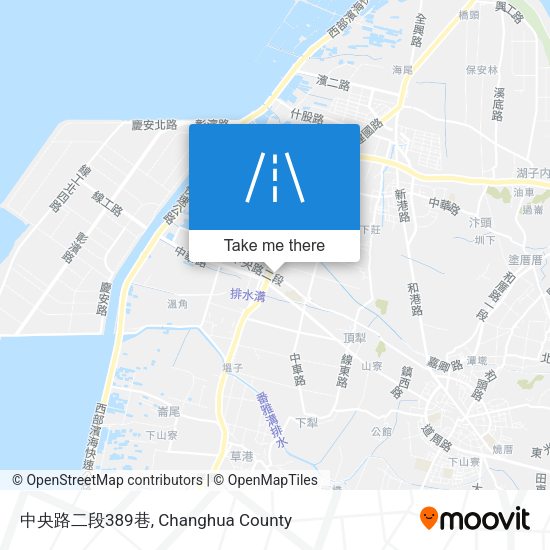 中央路二段389巷地圖