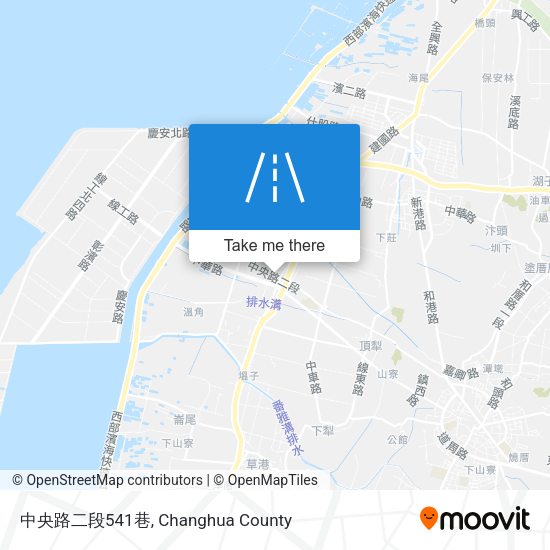 中央路二段541巷地圖
