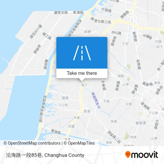 沿海路一段85巷地圖