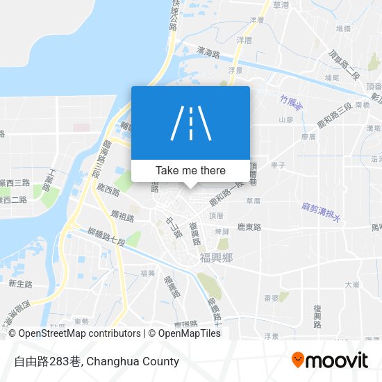 自由路283巷 map