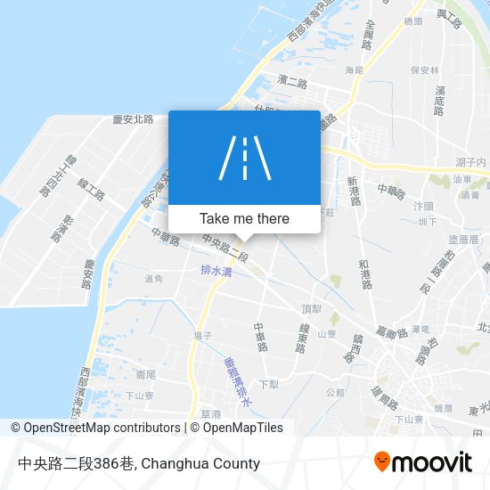 中央路二段386巷地圖