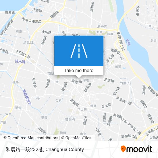 和厝路一段232巷地圖