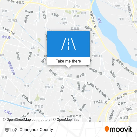 忠行路 map