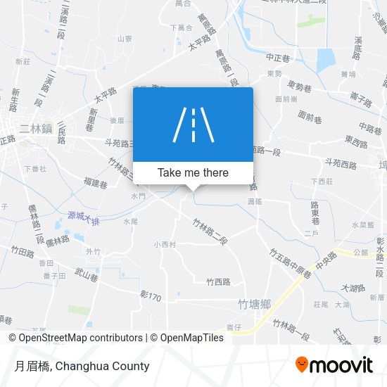 月眉橋 map