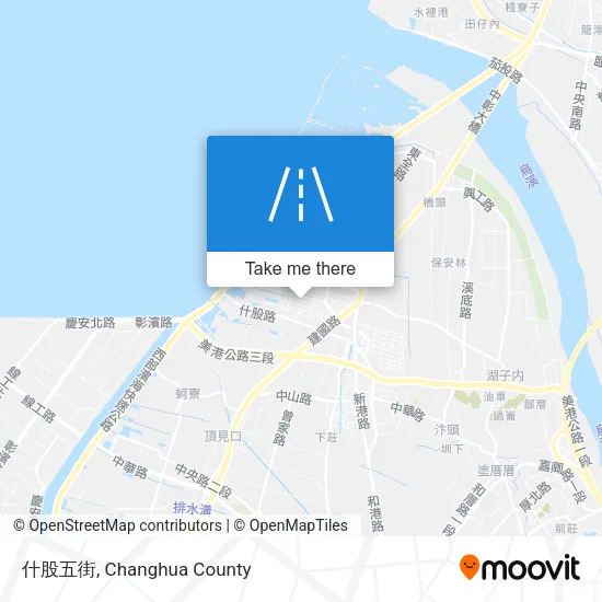什股五街 map