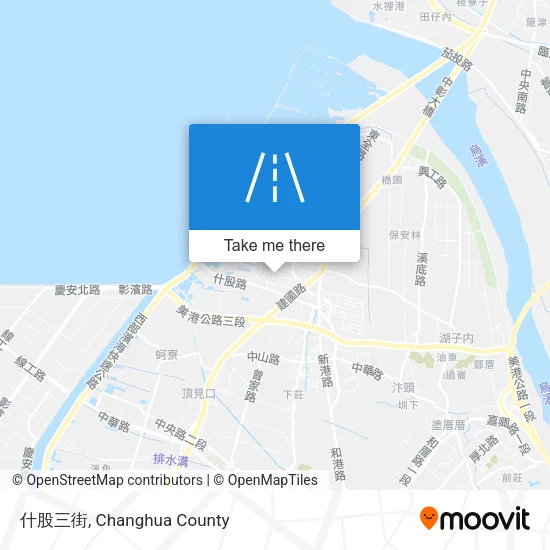 什股三街 map