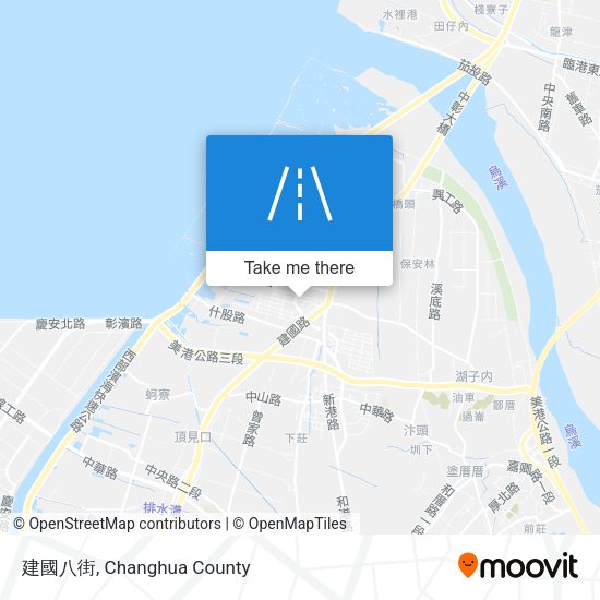建國八街 map