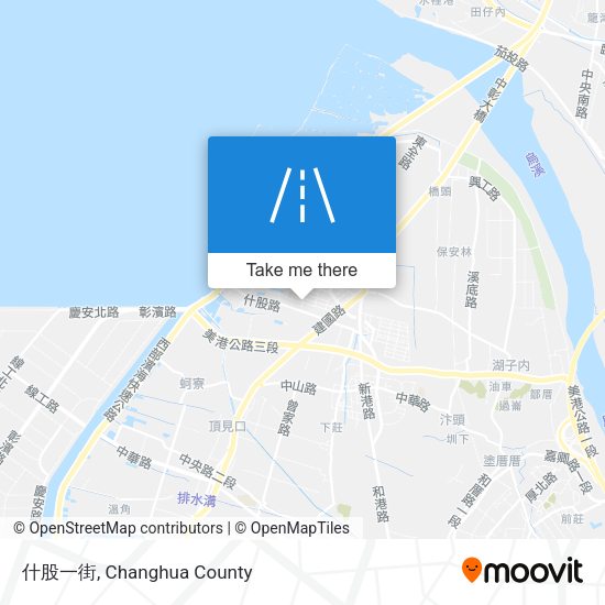 什股一街 map