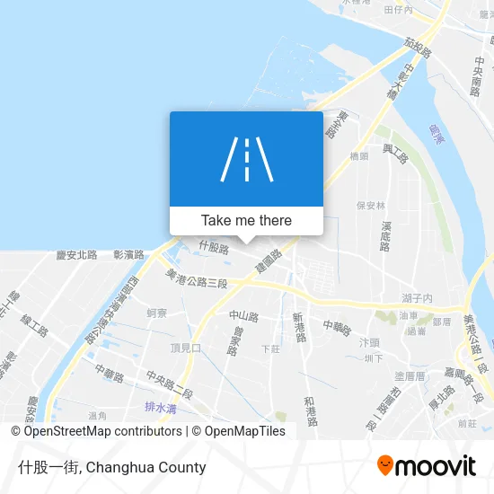 什股一街 map