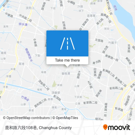鹿和路六段108巷地圖