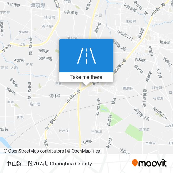 中山路二段707巷地圖