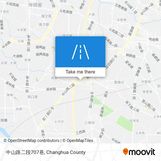 中山路二段707巷地圖