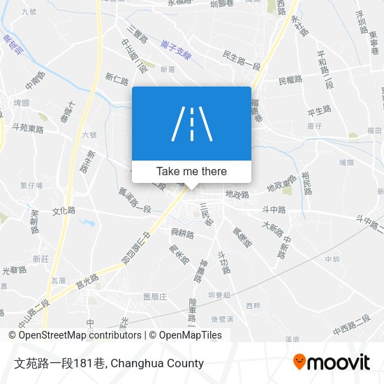 文苑路一段181巷地圖