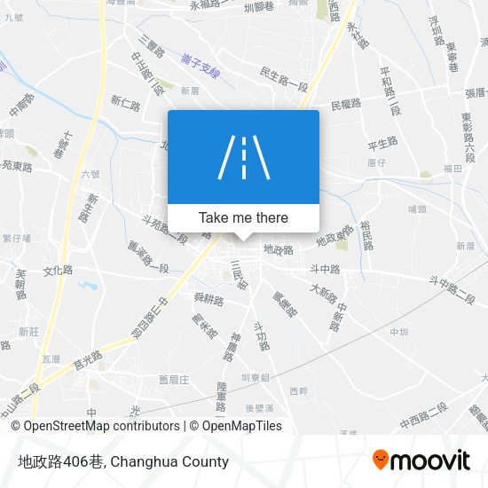 地政路406巷 map