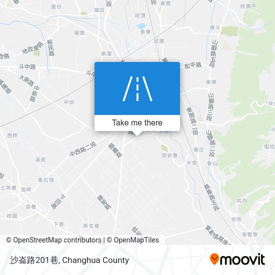 沙崙路201巷地圖