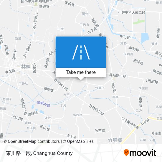 東川路一段 map