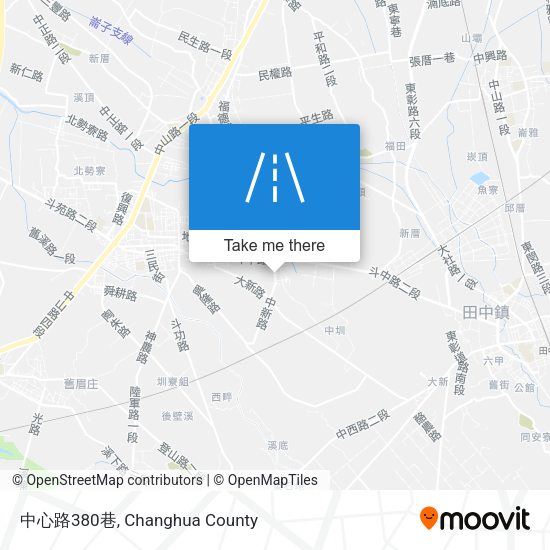 中心路380巷地圖