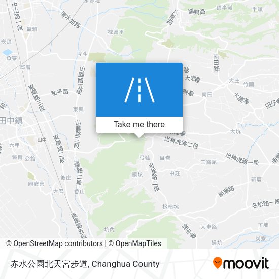 赤水公園北天宮步道 map