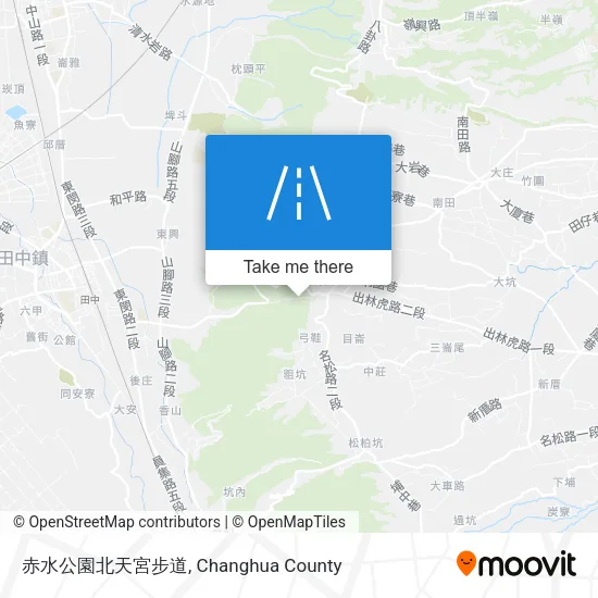 赤水公園北天宮步道地圖