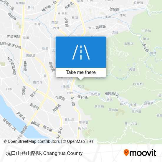 坑口山登山路跡 map
