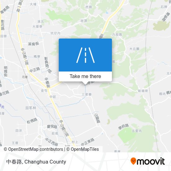 中春路地圖