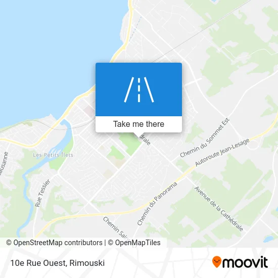 10e Rue Ouest map