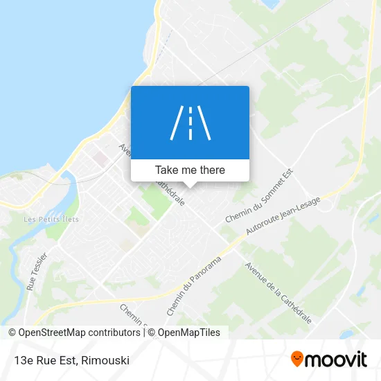 13e Rue Est map