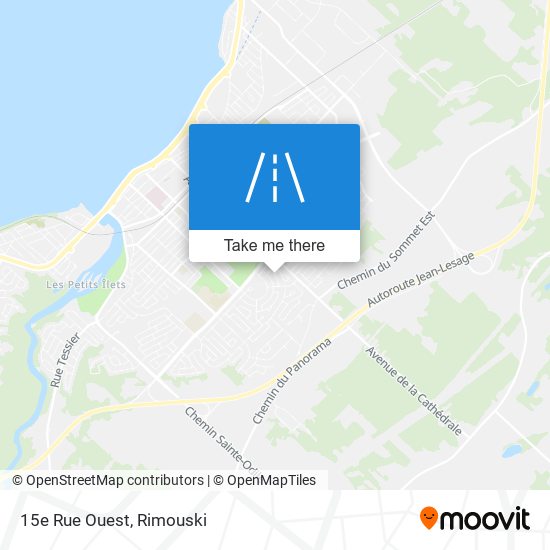 15e Rue Ouest map