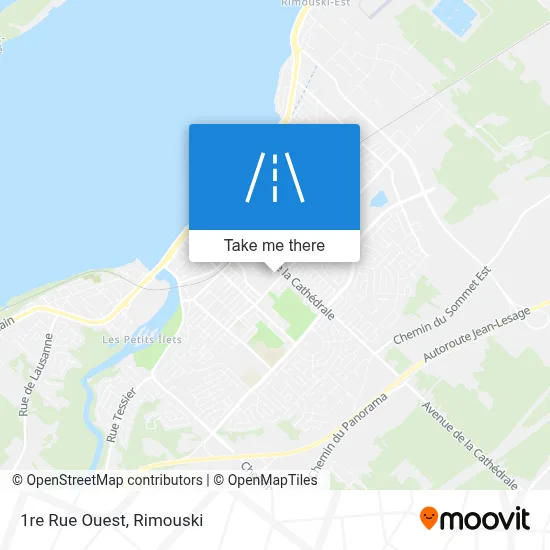 1re Rue Ouest map