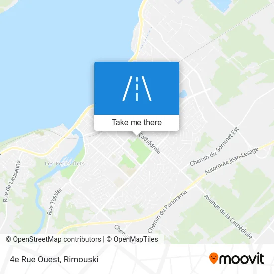 4e Rue Ouest map