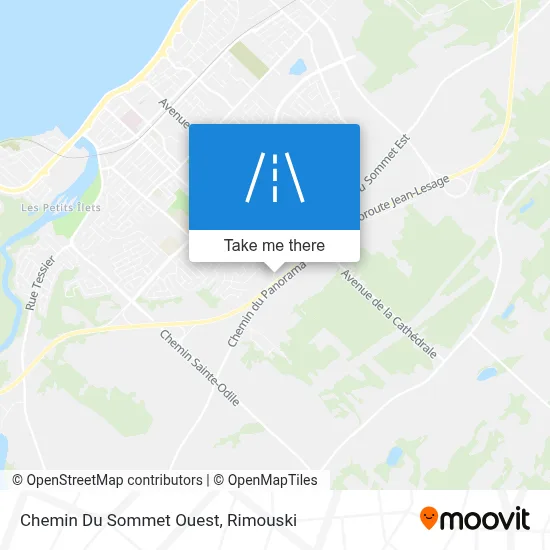 Chemin Du Sommet Ouest map