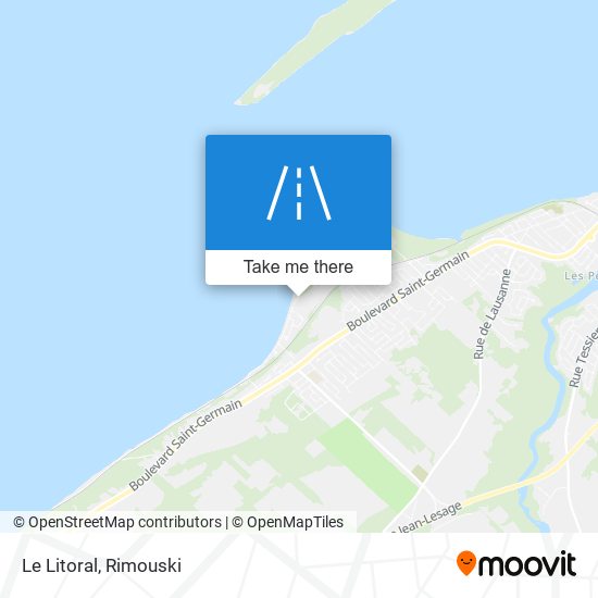 Le Litoral map