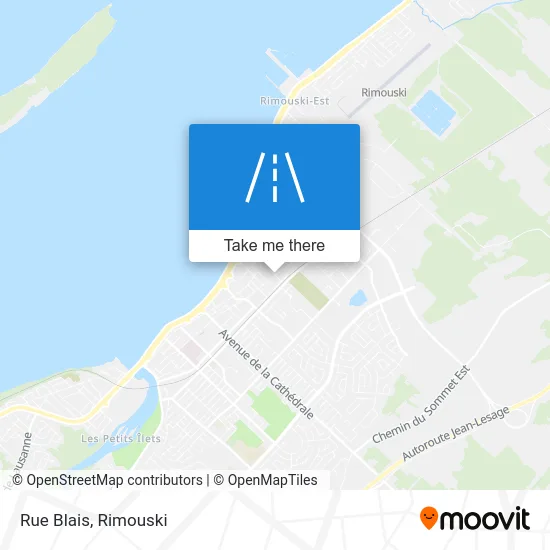 Rue Blais map