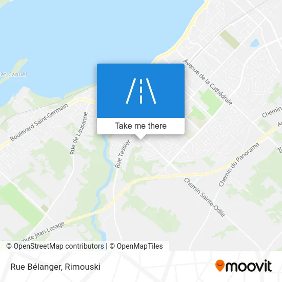 Rue Bélanger map