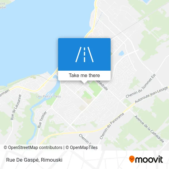 Rue De Gaspé map