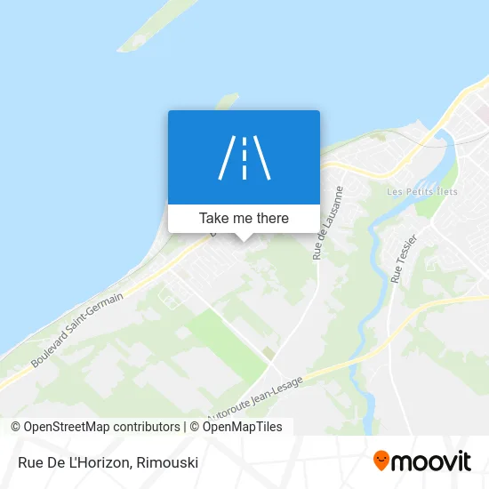 Rue De L'Horizon map