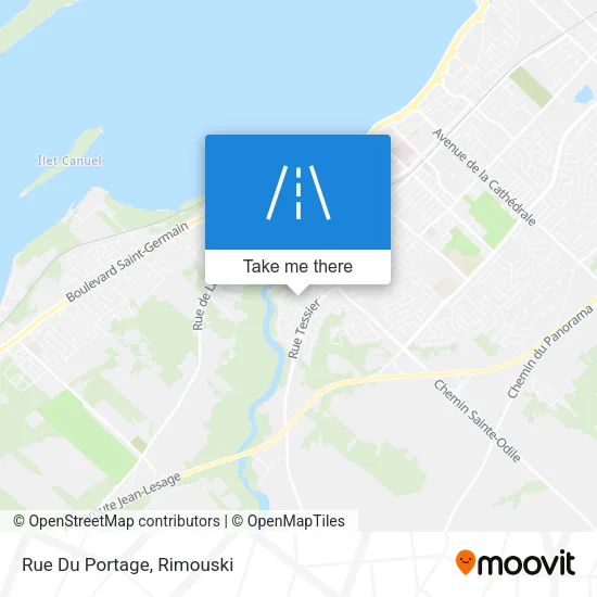 Rue Du Portage plan