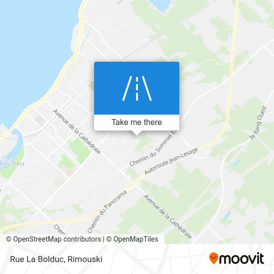 Rue La Bolduc map