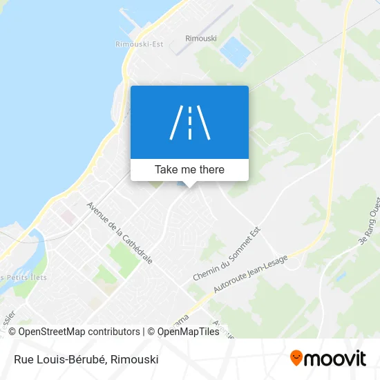 Rue Louis-Bérubé map