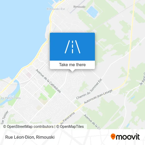 Rue Léon-Dion map