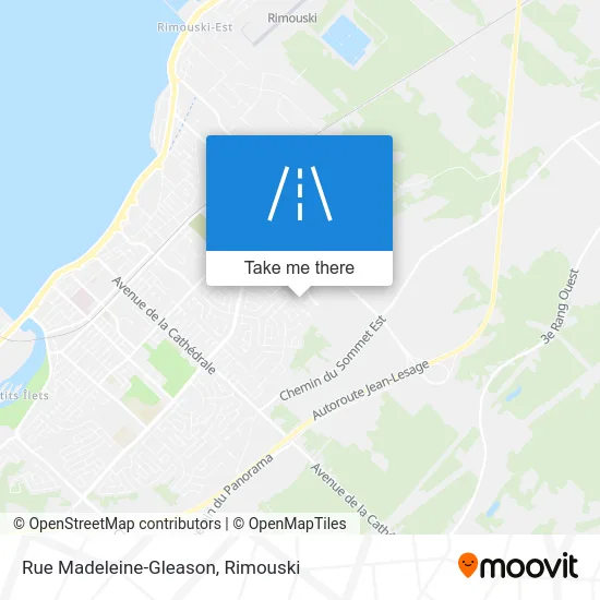 Rue Madeleine-Gleason map