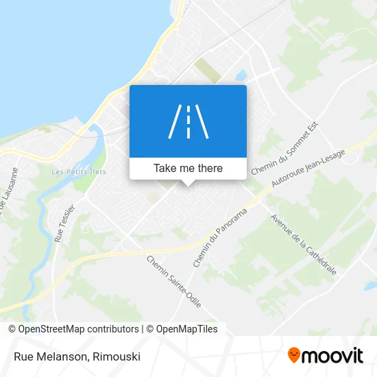 Rue Melanson map