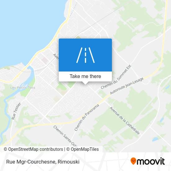 Rue Mgr-Courchesne map