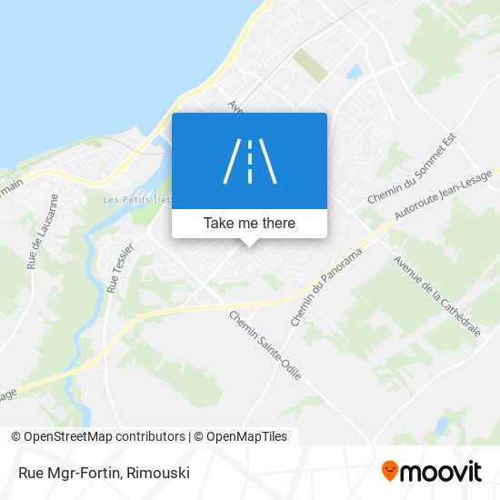 Rue Mgr-Fortin map
