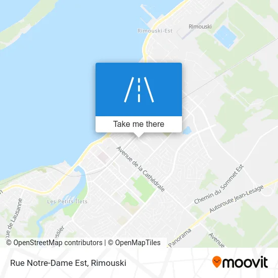 Rue Notre-Dame Est map