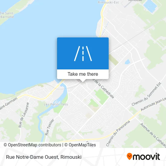 Rue Notre-Dame Ouest map