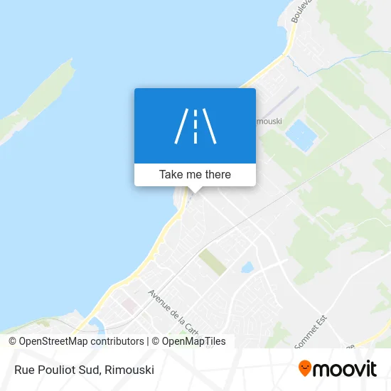 Rue Pouliot Sud map